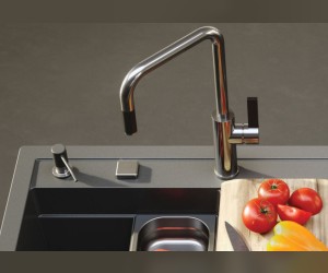 Дозатор моющего средства Alveus Granital Callas G91 Carbon 1129076, черный