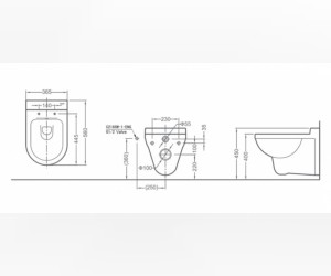 Подвесной унитаз Bravat New Moon C2166W-ENG сиденье с микролифтом, белый