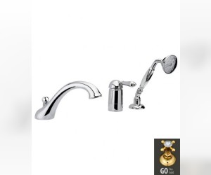 Смеситель Nicolazzi Classico Monokomandi 3414GO76 для душа, золото, ручки P.M. BLANC