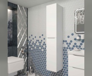 Пенал Opadiris Smile Элеганс 30 см, подвесной, белый матовый (Z0000014967/00-00000462)