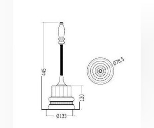 Ершик для туалета Devon&Devon Dorothy 2DOR417CR, белый/хром