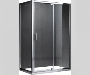 Душевой уголок Gemy Sunny Bay S28131E-A80 (S28191E + A80), 140 х 80 х 190 см, стекло прозрачное
