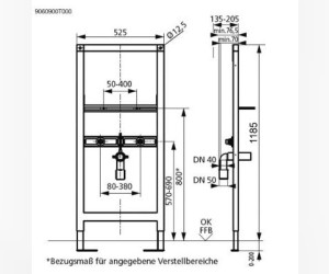 Инсталляция для раковины Sanit 995 90 609 00 T