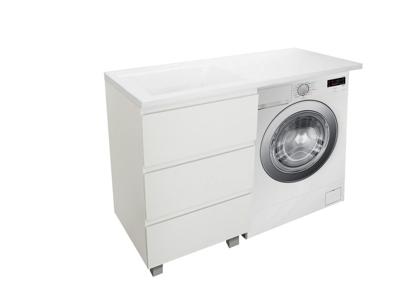 Тумба с раковиной Эстет Dallas Luxe 140 см, 3 ящика, левая/правая