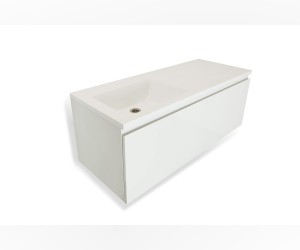 Тумба с раковиной Эстет Dallas Luxe 100 см, 1 ящик, левая /правая