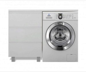 Тумба с раковиной Эстет Dallas Luxe 100 см, ФР-00002317/ФР-00002318, 3 ящика, левая/правая