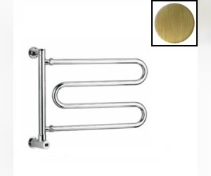 Полотенцесушитель электрический Margaroli Vento 510 BOX 510OBB, высота 41 см, ширина 59 см, старая бронза