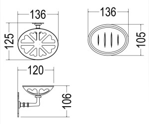 Мыльница Devon&Devon Mayfair DD114CR, хром