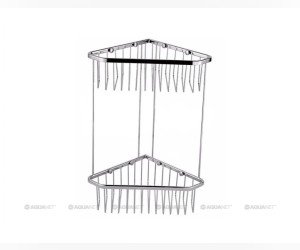 Полочка Aquanet 8191, 30 см, двухъярусная, угловая (199904)