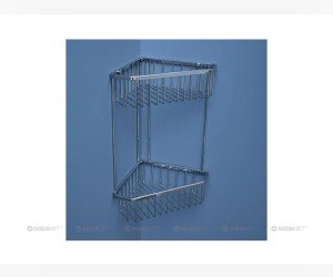 Полочка Aquanet 8191, 30 см, двухъярусная, угловая (199904)