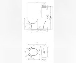 Напольный унитаз Della Globus Super Plus DE3110900144 крышка микролифт, винтаж
