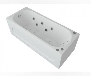 Ванна гидромассажная Aquatek Оберон 180 х 80 см плоские бронзовые форсунки