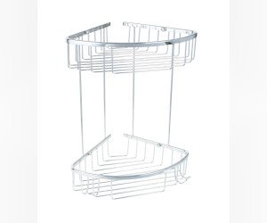 Полка угловая двухэтажная Fixsen Hotel, хром, FX-31051-2