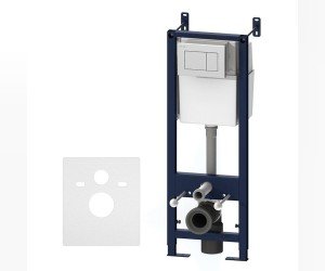 Инсталляция Am.Pm I01270301N для унитаза с белой клавишей смыва