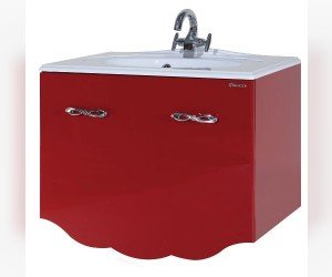 Тумба под раковину Bellezza ВЕРСАЛЬ 80, подвесная, 2 ящика 1 внутренний, цвет - черный