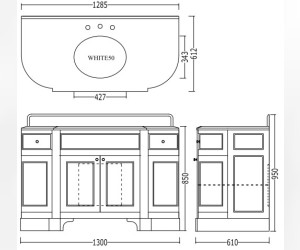 Тумба под раковину Devon&Devon Season EFSEASONOFAF, белый