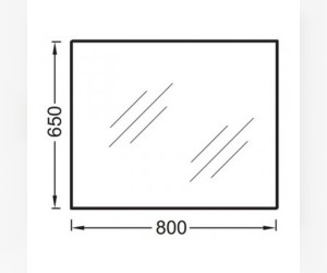 Зеркало Jacob Delafon Ola EB1098-RU 80-65 см