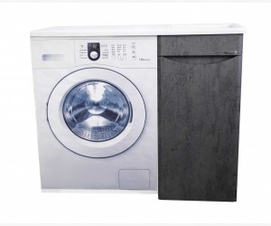 Тумба под раковину Bellezza Олиссия 100 см напольная, 1 дверь, серый, левая/правая