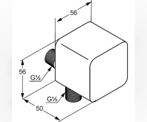 Угловое соединение Kludi A-Qa 6554043-00 для шланга, цвет белый