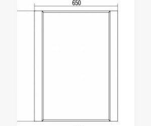 Зеркало Акватон Ария 65, 1A133702AA430, тёмно-коричневое