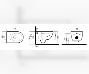 Подвесной унитаз Hatria Fusion Y0UU 01 с сиденьем SoftClose в комплекте