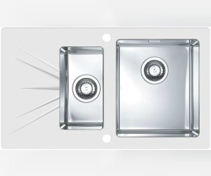 Мойка кухонная Alveus Karat 20 левая/правая, белая (1102773/1103660)