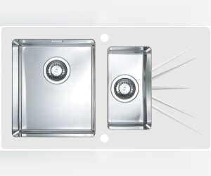 Мойка кухонная Alveus Karat 20 левая/правая, белая (1102773/1103660)