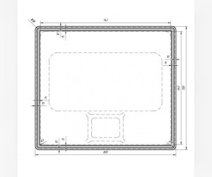 Зеркало Dreja Tiny LED 70/80