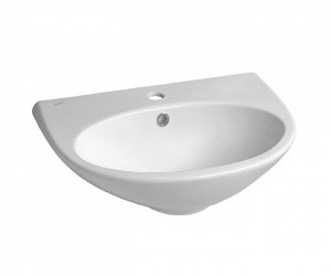 Раковина Vidima СЕВА ЛУП (BOX) (Seva Loop) W406861, подвесная, белая, 50*37 см