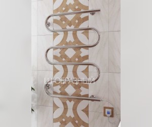 Полотенцесушитель электрический Terminus, Ш-образный, ширина 50 см, высота 86 см