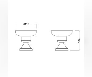Мыльница Schein Saine Gold 7053007VF