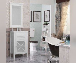 Зеркало Opadiris Палермо 50, Z0000008556, белый матовый