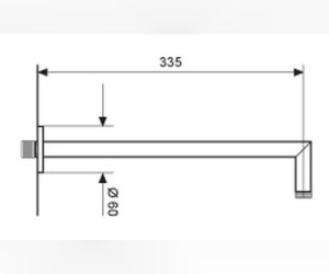 Кронштейн для душа Emmevi C00646СR, хром