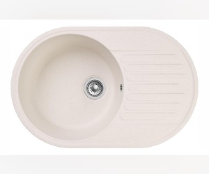 Кухонная мойка GranFest Quarz Z 18, 73.7 x 47.8 см, белый