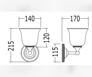 Светильник Devon&Devon Amy 2VAAMYOT, светлое золото