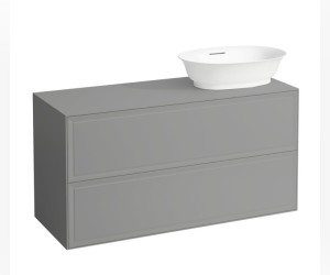 Тумба под раковину Laufen New Classic 117.5 х 45.5 х 60 см, 4.0608.4.085.627.1, подвесная, серый, отверстие справа