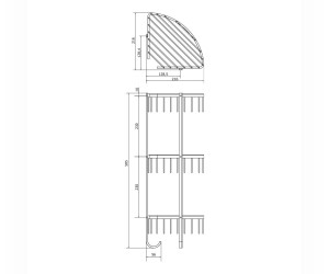 Полка-решетка трехъярусная Veragio Basket VR.GFT-9067.CR, хром