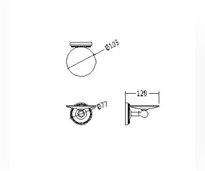 Мыльница Devon&Devon Antique Georgian 1ADY82, светлое золото