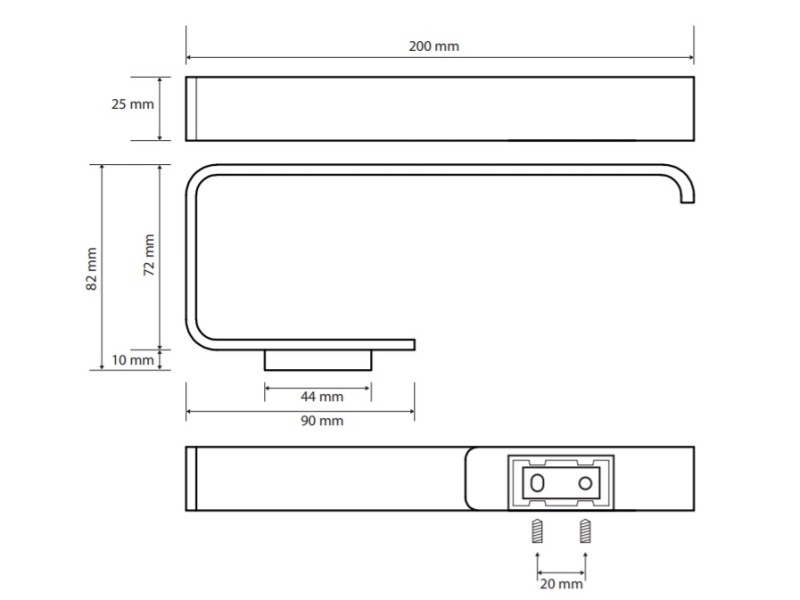 Полотенцедержатель-кольцо Bemeta Solo 139104062 20 x 8.2 x 2.5 см, хром