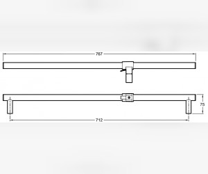 Душевая штанга Jacob Delafon E8524-BN, полированный никель