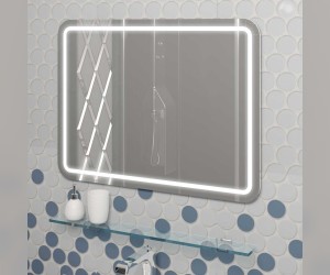 Зеркало Opadiris Smile Элеганс 80 см, Z0000014965, настенное, белый