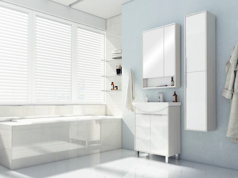 Шкаф-зеркало Акватон Рико 65 см 1A215202RIB90