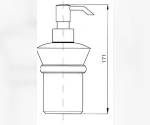 Дозатор мыла Nicolazzi Classica C1489CR, хром