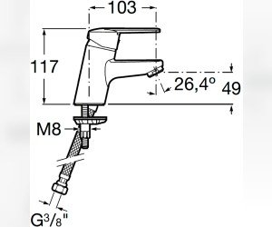 Смеситель Roca Victoria-N 5A3125C00 для раковины