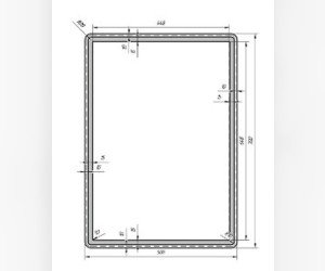 Зеркало Dreja Tiny 99.9021, без подсветки, 50x70 см