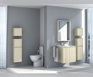 Полуколонна Акватон ФАБИА, белый/выбеленное дерево