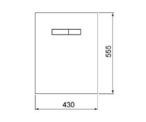 Верхняя панель TECE TECElux 9 650 004 с механическим блоком управления
