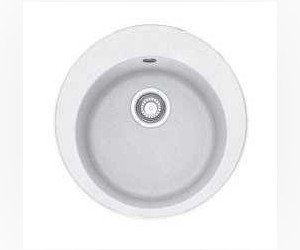 Мойка Franke RONDA ROG 610-41, 114.0175.354, гранит, установка сверху, цвет белый, 51*51 см