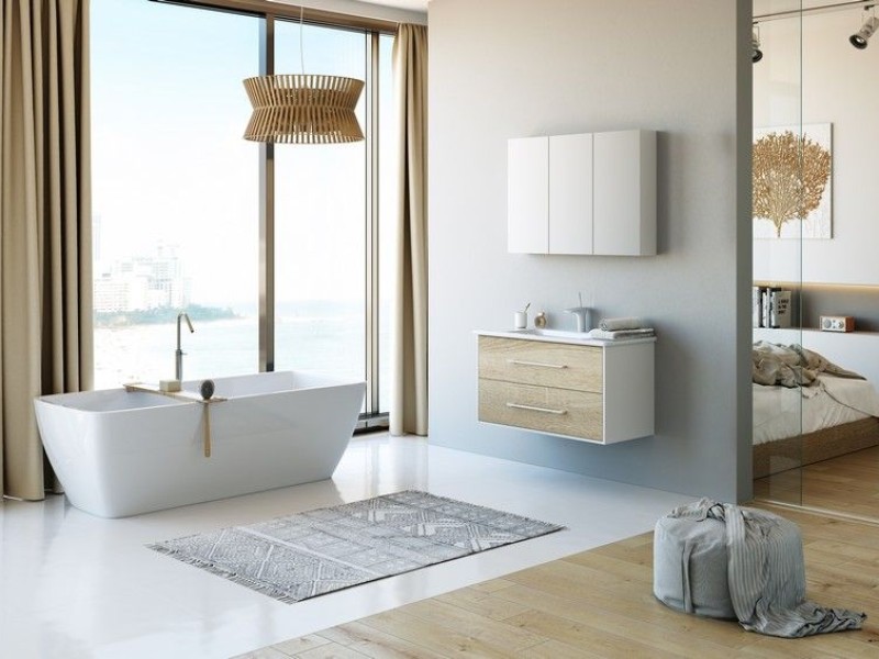 Зеркальный шкаф Aqwella MC.04.10, 100 см