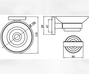 Мыльница Emco Polo 0730 001 00